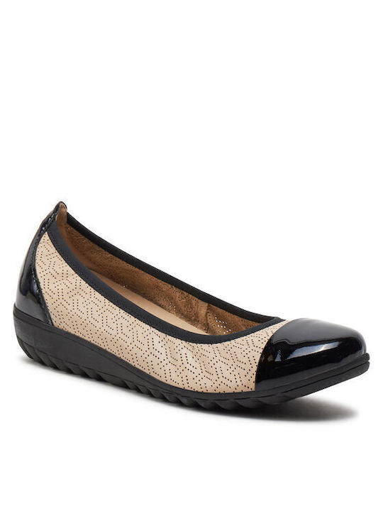 Caprice Damen Ballerinas in Beige Farbe
