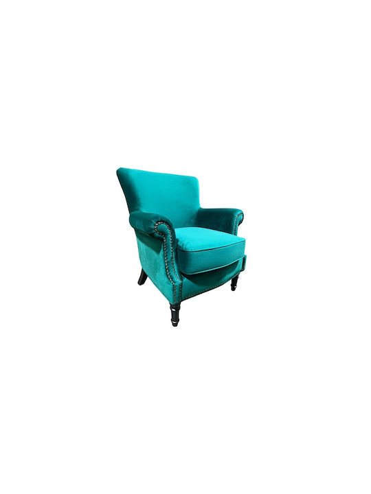 Sessel Samt Türkis 82x86x90cm