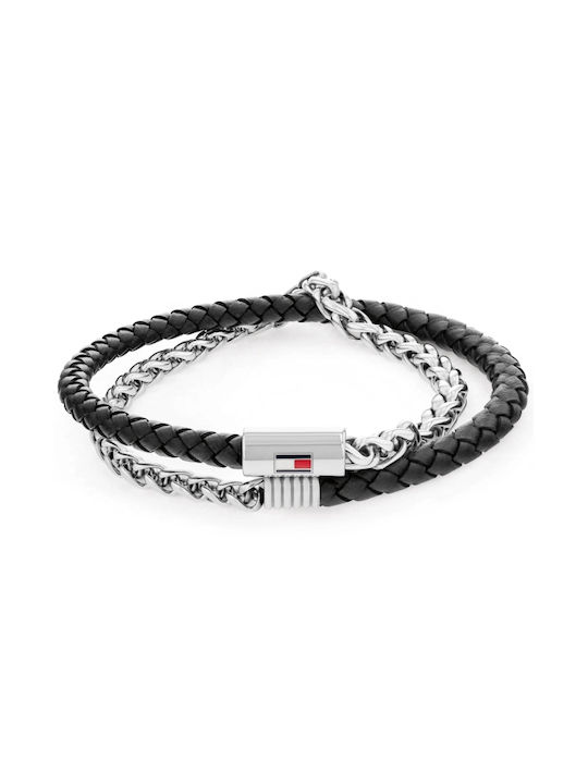 Tommy Hilfiger Armband aus Leder Vergoldet