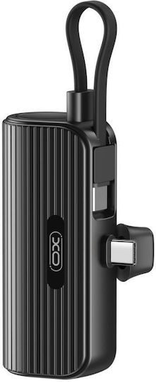XO PR220 Type-C Out Power Bank 5000mAh 18W Μαύρο