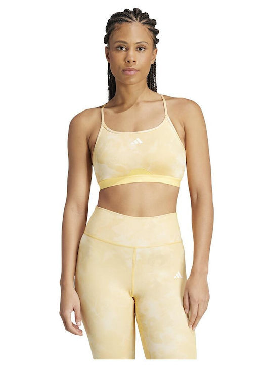 adidas Women's Sports Bra without Padding Yellow