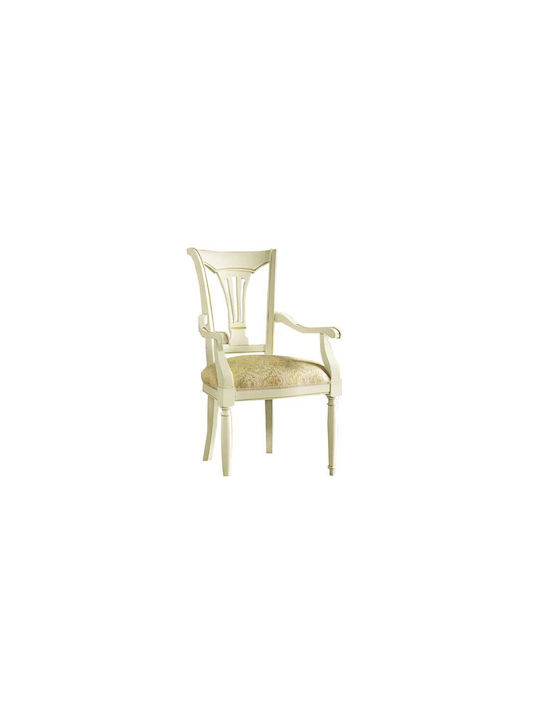 Dining Room Armchair Ecru 56x62x102cm