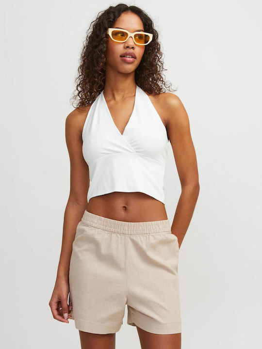 Jack & Jones Damen Sommerliche Bluse Blanc De Blanc