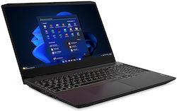 Lenovo IdeaPad Gaming 3 15ACH6 15.6" IPS FHD (Ryzen 5-5500H/16GB/512GB SSD + 960GB SSD/GeForce RTX 2050/W11 Pro) Shadow Black (US Keyboard)