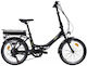 Energy Skiathos E2000 20" 2024 Black Foldable Electric City Bike