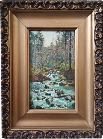Frame on Canvas 238x43cm