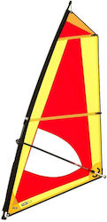 Classic 4,0 Dacron Sail - Complete Windsurf Sail Set With Rdm Epoxy Salt - Teak