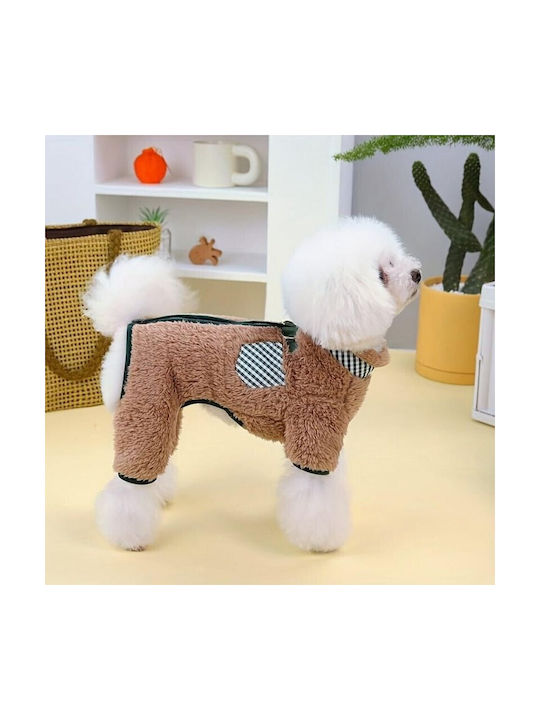 Hundeshirts für Hunde Fleece Braun Rückenlänge 37x37x37cm