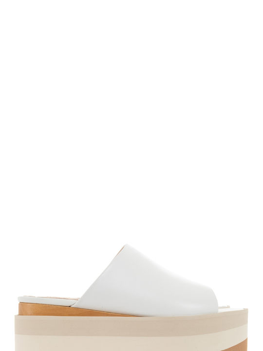Paloma Barcelo Heel Sandals Alice - White (παντόφλες- Mules, Πέδιλα Γυναικείο White - 1001-white)