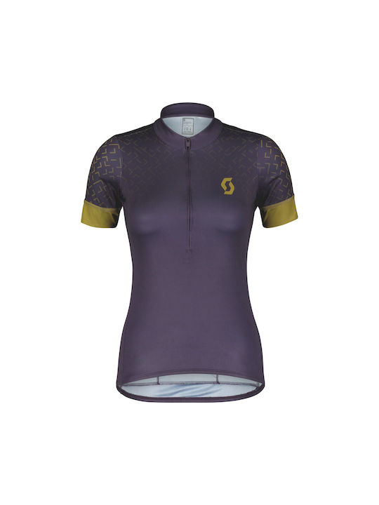 Scott Femei Tricou de ciclism Violet