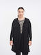 Jucita Long Women's Knitted Cardigan Black