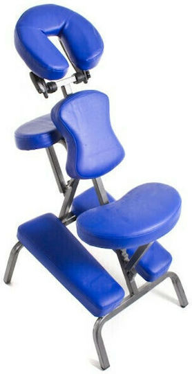 Quirumed Stuhl Massage und Physiotherapie Blau aus Metall 80x50cm.