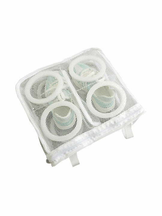 Pungă de spălat pantofi, Zola®, plastic, 28x23x9 Cm, alb