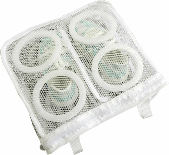 Pungă de spălat pantofi, Zola®, plastic, 28x23x9 Cm, alb