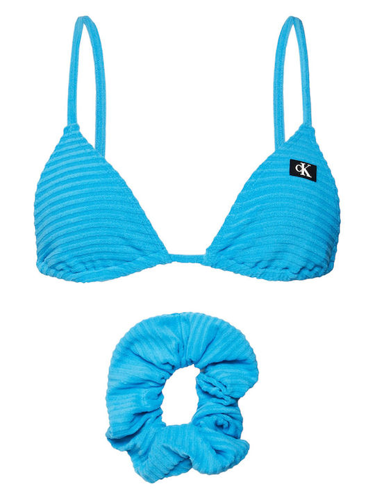 Triangle Bikini Top Blue