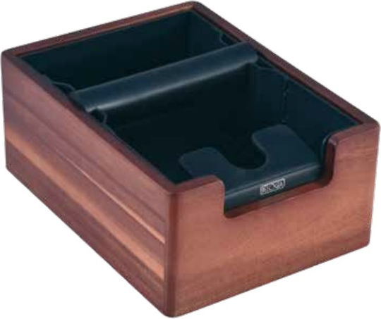 Belogia Ξύλινο Δοχείο Χτυπήματος Κλείστρου 15.5x21.2x9.5εκ. Καφέ