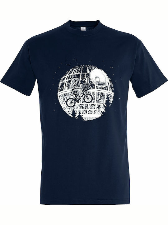 kirikoko Star T-shirt Star Wars Blue Cotton Fre...