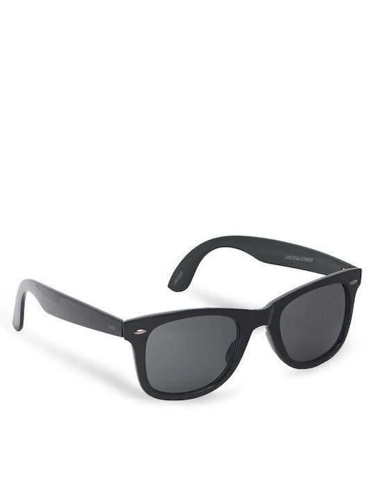 Jack & Jones Men's Sunglasses with Black Frame and Black Lens 12252831