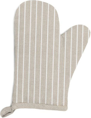 Homeline Oven Mitt Fabric Beige 1pcs