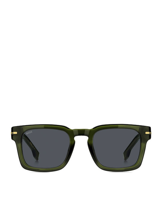 Boss Unisex Sunglasses with Green Plastic Frame...