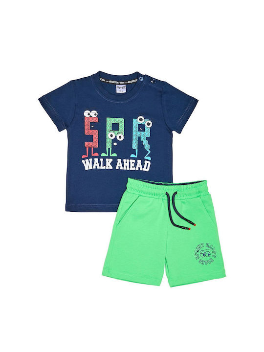 Sprint Kinder Set mit Shorts Sommer 2Stück Dark blue