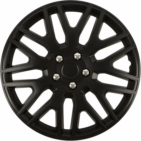 Set Capace De Roți Auto Cridem Dakar Nc 4 Bucăți Negru/ Crom 17''