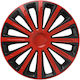 Wheel Covers Set Cridem Trend 4pcs - Red/black - 16''