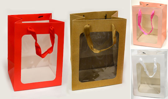 Mittlere Papier-Geschenkverpackung Tasche Rot 20x16x30cm 12Stücke