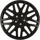 Wheel Covers Set Cridem Dakar Nc 4pcs - Black/chrome - 16''