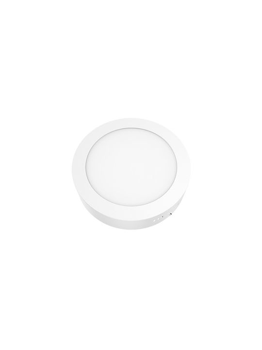 Aca Στρογγυλό Χωνευτό Σποτ με Ενσωματωμένο LED και Θερμό Λευκό Φως σε Λευκό χρώμα 20.9x20.9cm