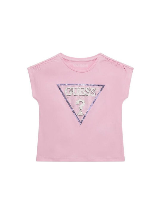 Guess Kids Blouse Short Sleeve Pink