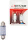 4cars 12v Festoon Lamp 6 Led 10x36mm Sv85-8 2pcs - Albastru