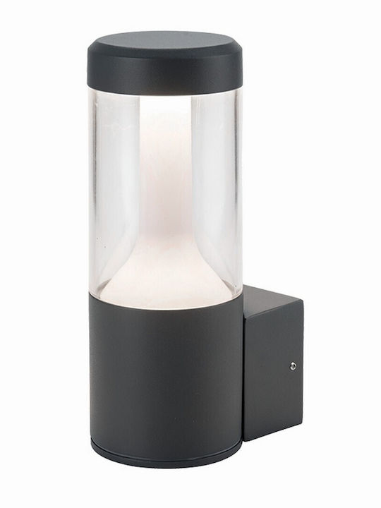 Zambelis Lights Wall-Mounted Outdoor Lantern LED IP54 10W with Warm White Light 12.5x9x24εκ.
