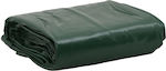 vidaXL Round Waterproof Tarpaulin 600gr/m² with Diameter 5m. Heavy Duty Green