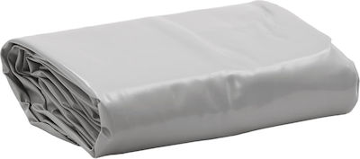 vidaXL Round Waterproof Tarpaulin 600gr/m² with Diameter 3m. Heavy Duty Gray