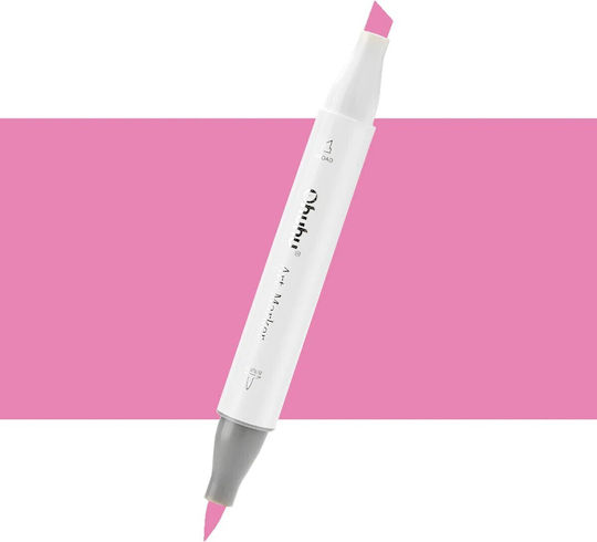 Ohuhu Honolulu Bright Pink RV080 Drawing Marker Double Tip