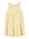 Children's Dress Sleeveless Double Cream Suns