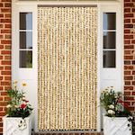 vidaXL Fabric Door Curtain Beige 100x200cm 377389