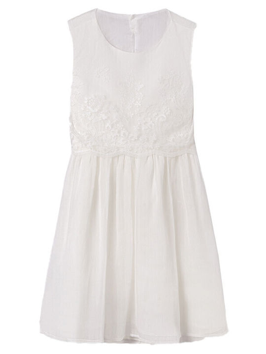 Mayoral Kids Dress Sleeveless ecru