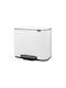 Brabantia Brabantia Mülleimer mit Pedal Recycling Kunststoff Weiß 11lt