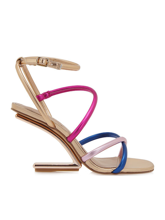 Exe Synthetic Leather Women's Sandals Pink with...