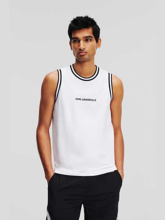 Karl Lagerfeld Men's Sleeveless Blouse White