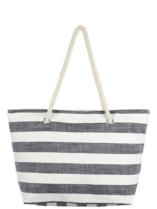 Aquablue Stoff Strandtasche Grau