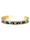 Oyster Oyster Men's Bracelet Made of Stainless Steel Gold Plated 18cm