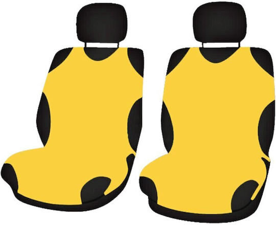 Cridem Sport T-shirt Front Seat Covers 2pcs - Yellow