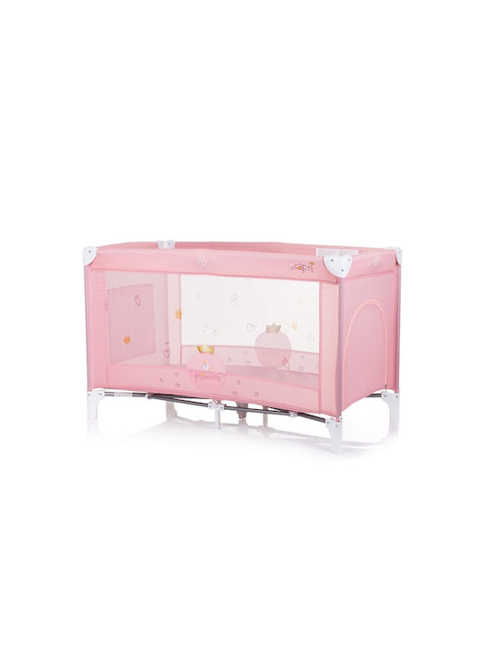 Chipolino Capri Playpen with Mattress Princess Pink 125x65cm