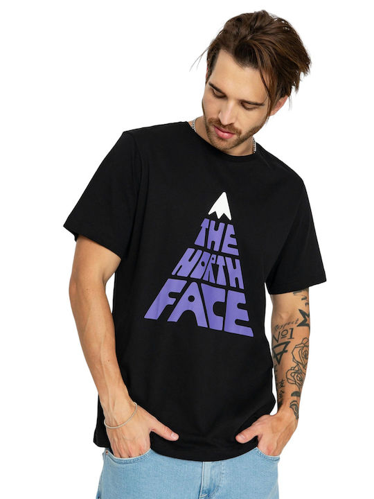 The North Face T-shirt Bărbătesc cu Mânecă Scurtă Negru