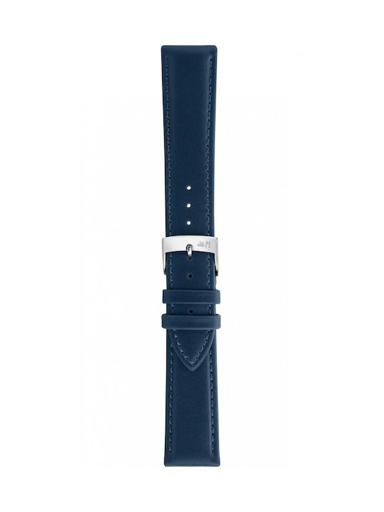 Morellato Leather Strap Blue 22mm