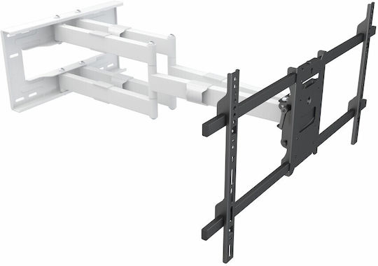Multibrackets M Universal Long Reach Arm HD 910mm Dual Wall TV Mount with Arm up to 80" and 60kg White
