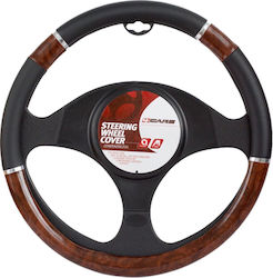 4cars Mahogany Imitation Steering Wheel Cover - M - Ø 37/39 Cm
